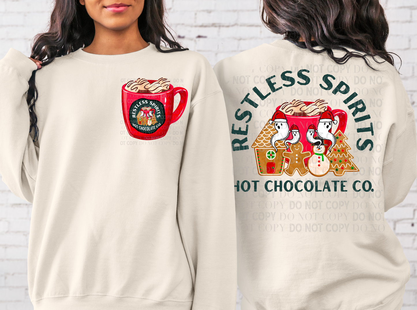 Restless Spirits Hot Chocolate with Pocket Digital PNG